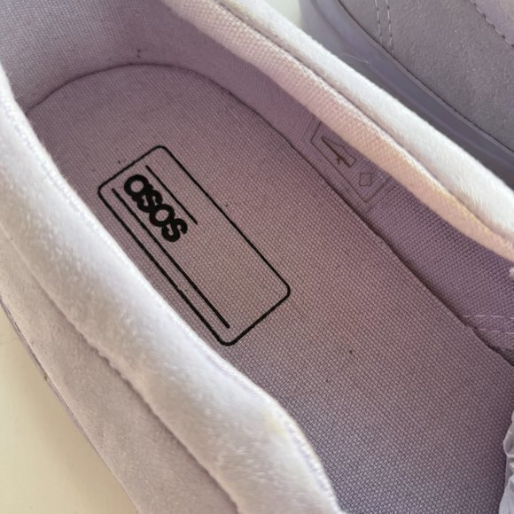 ASOS PURPLE‎ SLIP ON SNEAKERS SHOES Mens SIZE 8.5 UK 10.5 US - Picture 3 of 6